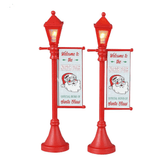 Lemax Santa's Wonderland Lighted Buildings Lemax North Pole Lamppost Decoration